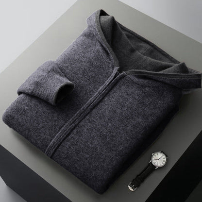 CYRUS REVERSIBLE CASHMERE HOODIE