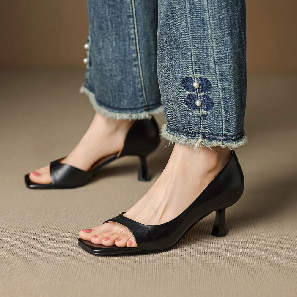 CILLIAN LEATHER HEELS